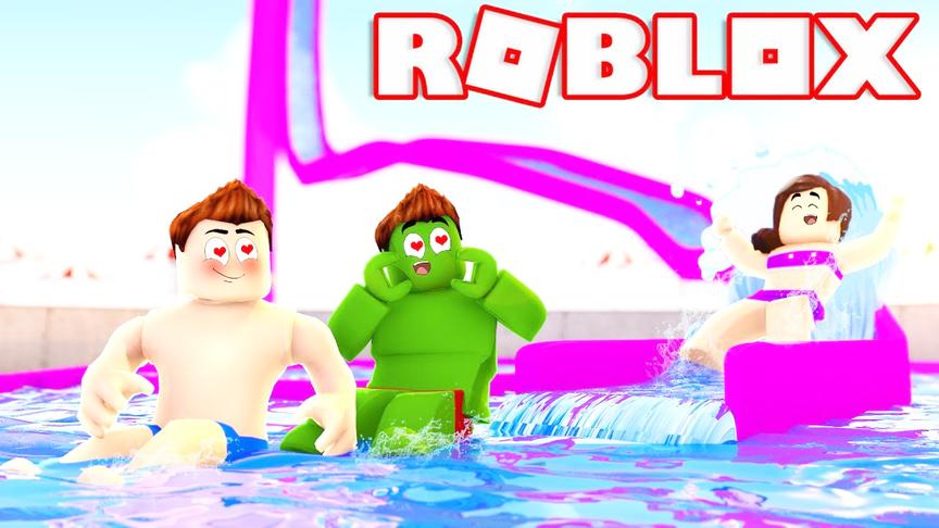 小飞象解说 Roblox水上乐园 未来水世界水上滑梯！还有配套酒店