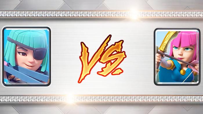 100弓箭手VS100绿林团伙的弹弓手！《皇室战争》趣味卡牌测试
