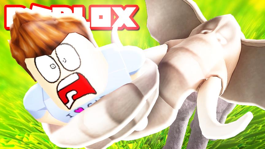 小飞象解说 Roblox动物园逃生 搞笑疯狂动物城！被大象吞了进去？