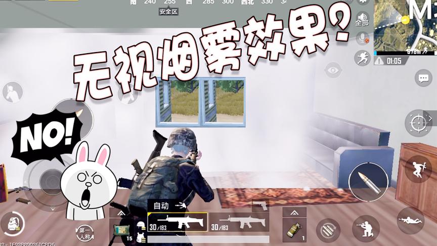 刺激战场：这种无视烟雾弹的BUG，15倍镜都不一定有这种效果！