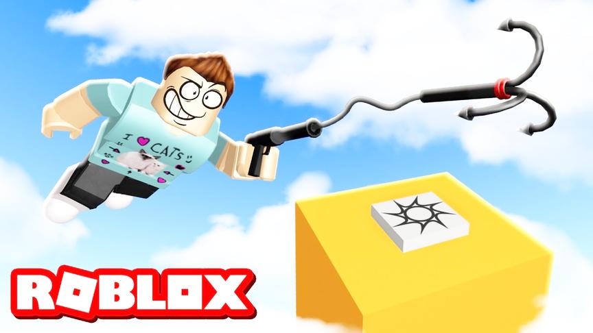 小飞象解说 Roblox钩锁逃生 搞笑模拟飞天侠！外太空飞檐走壁！