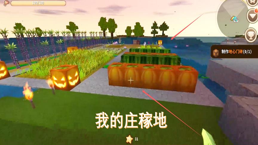 迷你世界66：制作了很多花的种子，把它们全部种在我的庄稼地里