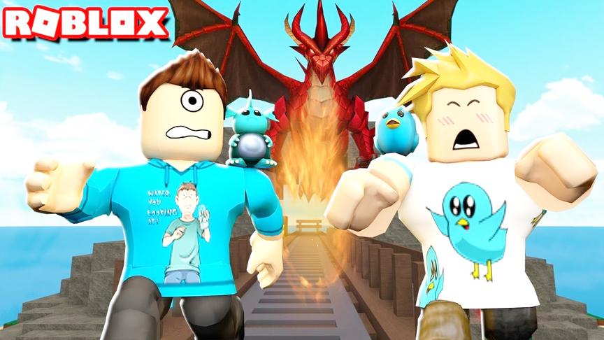 小飞象解说 Roblox巨龙生存模拟器 我的世界末影龙袭击！