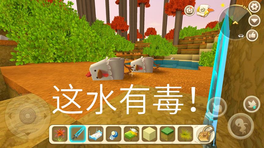 迷你世界：99只小鸡在湖边喝完水就昏倒了，小鸡们发生了什么？