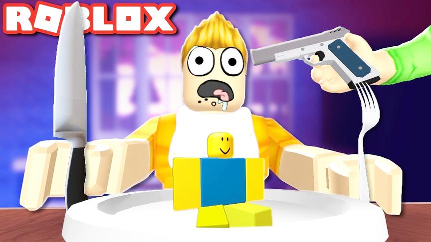 小飞象解说 Roblox吃货模拟器 美食大冒险！变成巨型胖子出击！