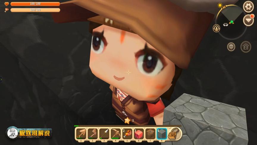 极致哥《迷你世界》02：挖矿兄弟出师不利，一不小心差点嗝屁