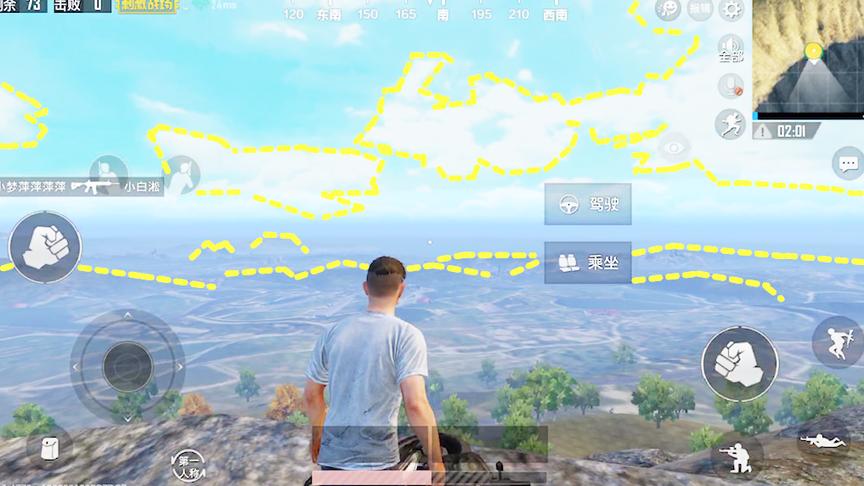 刺激战场：原来在最高点可以看到全图