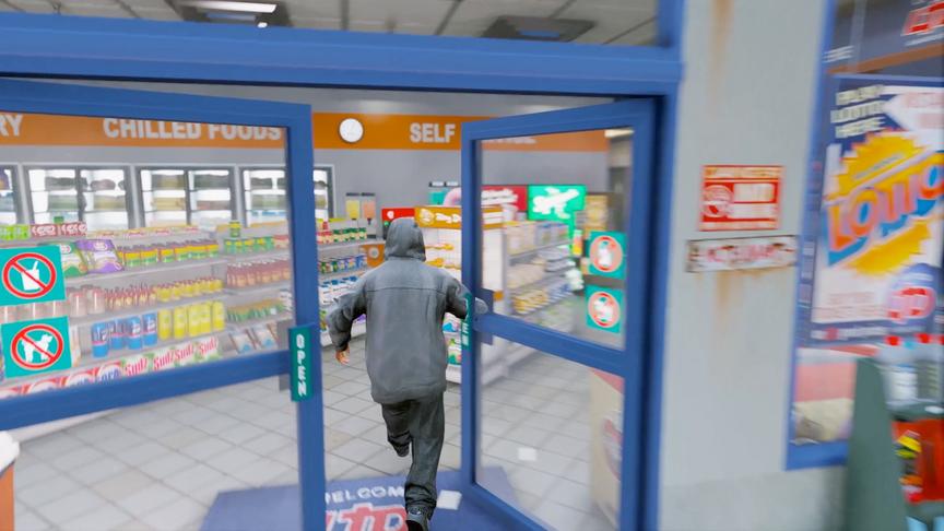 炮芯解说：路过一家便利店，发现老板不在 里面空无一人