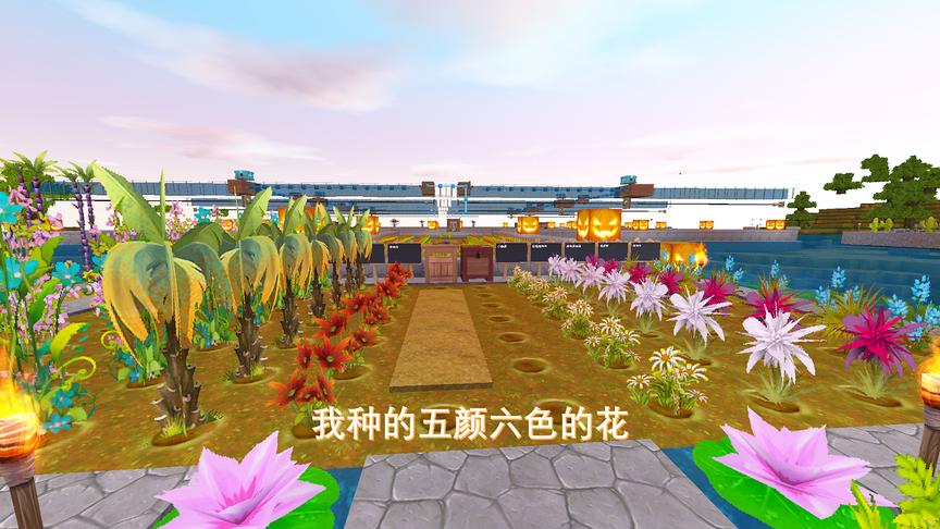 迷你世界151：建新房需要大量颜料，我又种了很多五颜六色的花