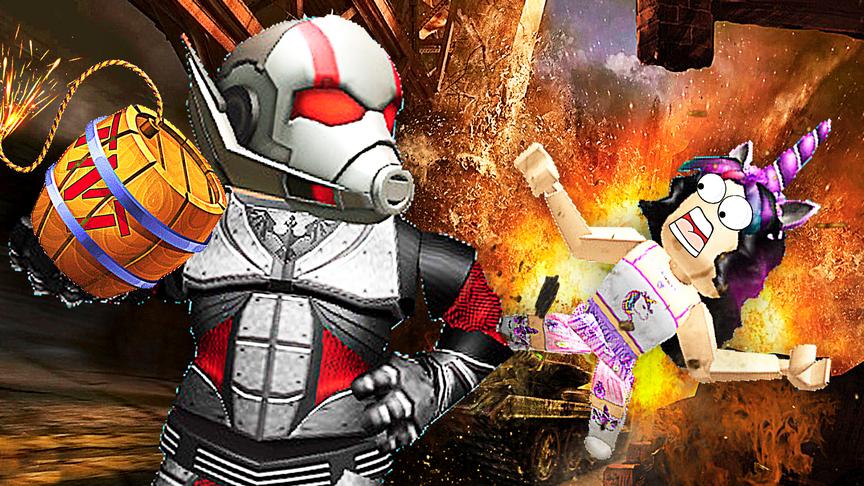 屌德斯&小熙 Roblox炸弹生存模拟器 蚁人和独角女被炸弹轮番轰炸