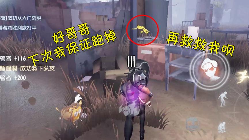 第五人格：断腿祭司，一种前锋撞到傻也救不出的女人！