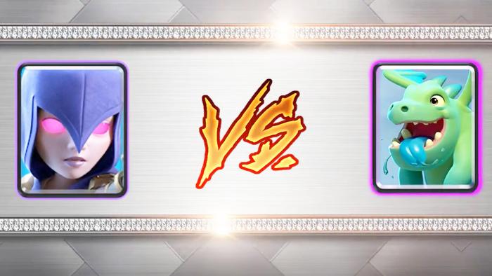 新版本女巫VS飞龙宝宝！《皇室战争》趣味卡牌测试