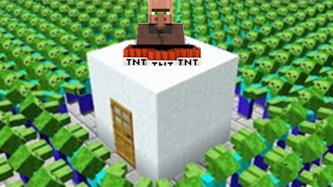 大海解说 我的世界Minecraft 丧尸围城杀出重围