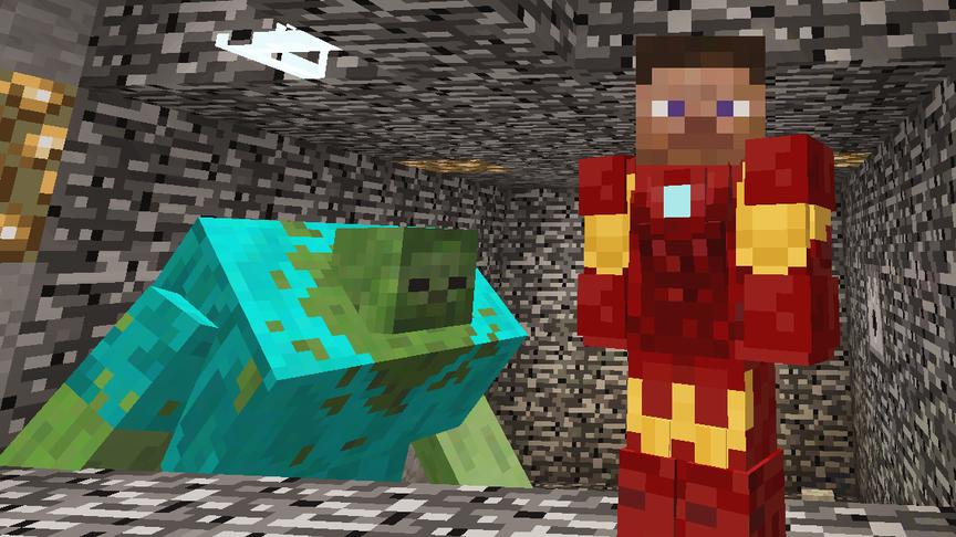 大海解说 我的世界Minecraft 钢铁侠丧尸实验室