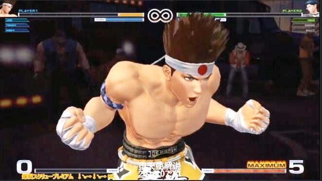 拳皇14：泰拳之王东丈必杀技展示，传说中的旋风攻击？