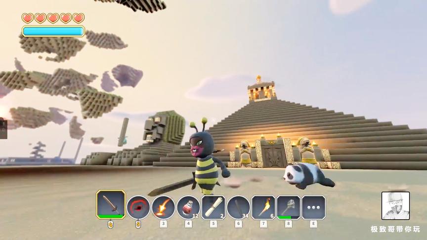 脑洞玩家自建埃及金字塔，内部还藏了一个豪华酒店，厉害了！