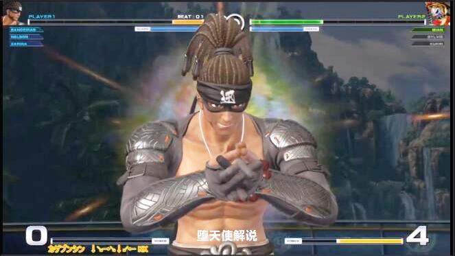 拳皇14新角色：忍者服部半藏必杀技展示，最后的隐藏超杀华丽