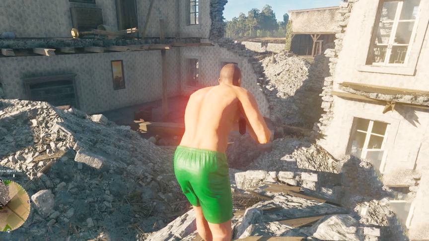 高画质逗比吃鸡游戏，脚底抹油走路乱晃，玩出了收破烂的感觉！