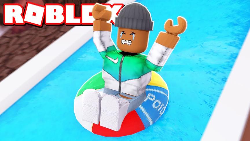 小飞象解说 Roblox娱乐大亨3 超级刺激水滑梯！挑战高难度跑酷！
