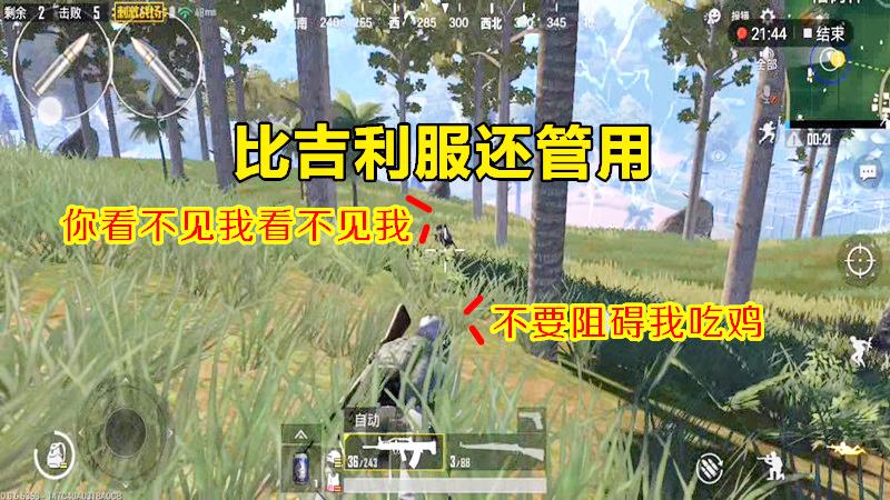 刺激战场：比有吉利服还管用的效果，这种打法把把进前10！