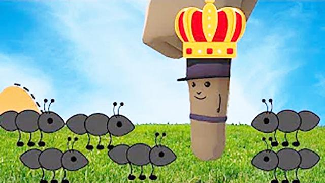 魔哒滑稽食指大使造访迷你小蚂蚁世界