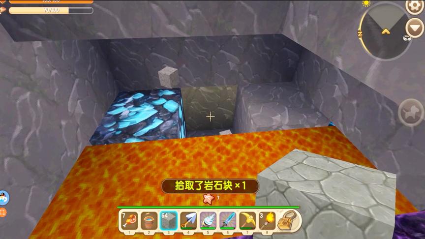 迷你世界生存，本来绝望的文墨，打开地牢后捡到三个钻石