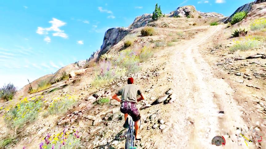 小林热游解说：这么大的太阳你骑自行车上山你不热吗