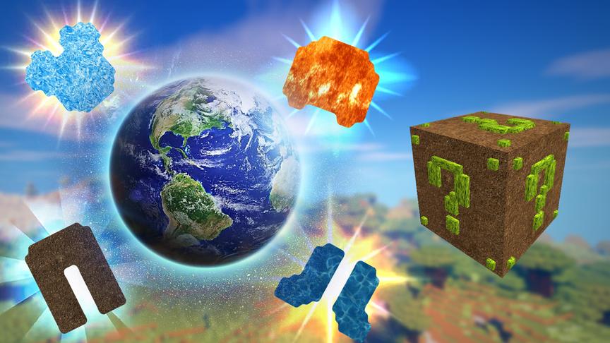 我的世界《地球幸运方块》搞笑：让你瞬移十万八千里！小橙子姐姐