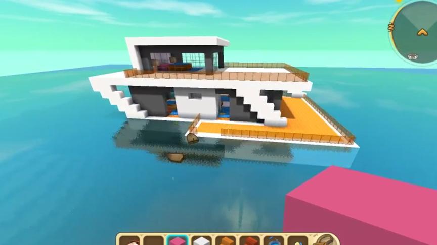 迷你世界《海上别墅》教学，高端大气上档次！提升你生存档的奢华