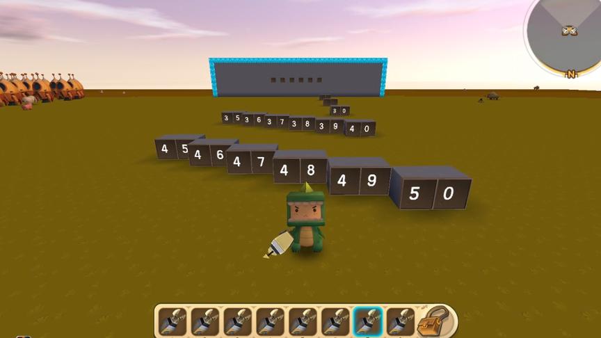 迷你世界：喷射钩爪能抓取多远呢？来测试一下，你猜出来了吗？