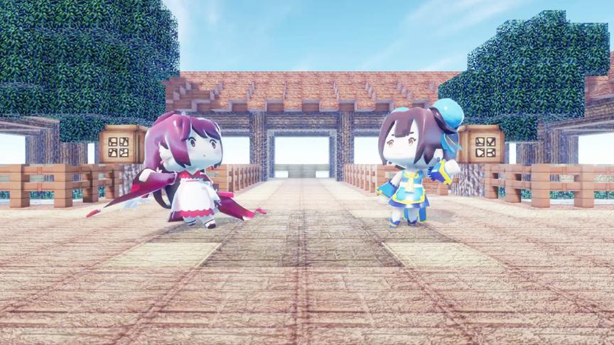 迷你世界小动画，花小楼与月无双妹妹Come Alive双舞