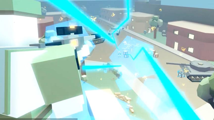 波波仔解说 roblox虚拟世界“街头射击”：炫酷方块人枪战对决！