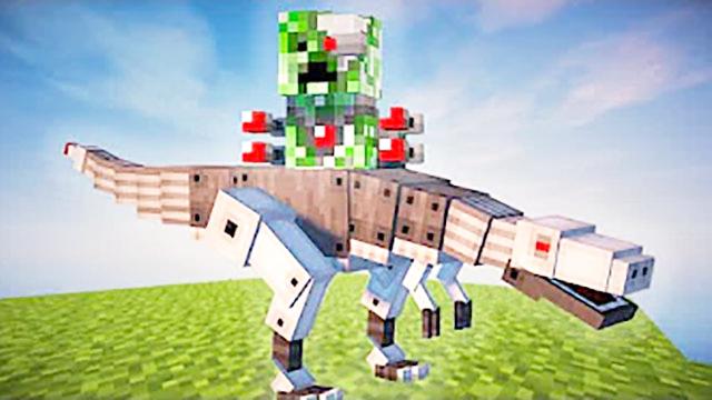 我的世界机械霸王龙与机械minecraft苦力怕