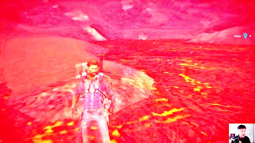 小林解说：火山的热量太大了感觉脚都冒烟了