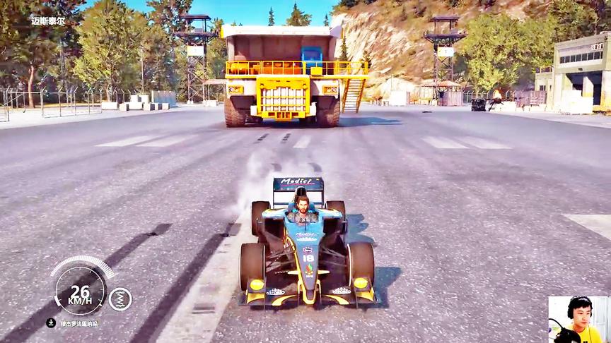 小林解说：赛道猛将F1赛车能不能拉动矿石运输车