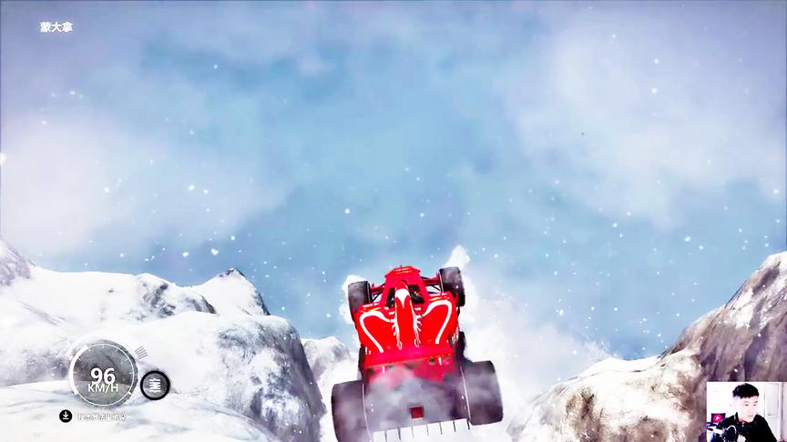 小林解说：F1赛车从最高的雪山冲下去这可能是最贵的一次测试