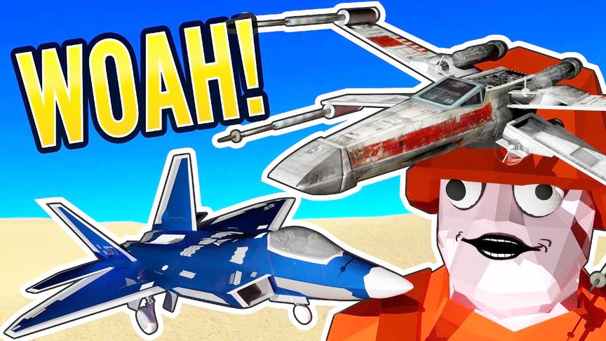 小飞象解说 战地模拟器 F-22飞机空中激战！RPG火箭筒发射！