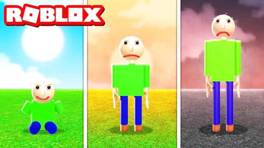 小飞象解说 RobloxBaldi露营 逃出学校我居然变成了光头老师？