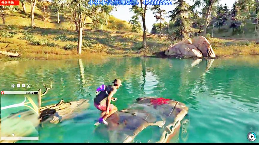 小林解说：跑会出租车竟然连人带车开进了水里