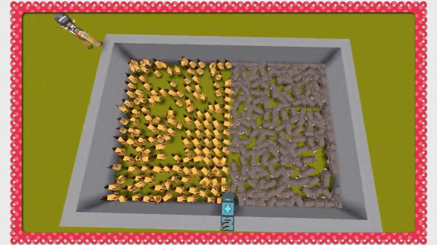 迷你世界《500战斗鸡 VS 500狼》这个结果厉害了