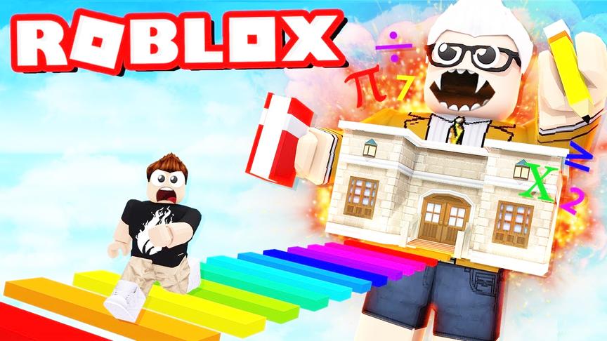 小飞象解说 Roblox魔法学校逃生 我家居然能通到图书馆？