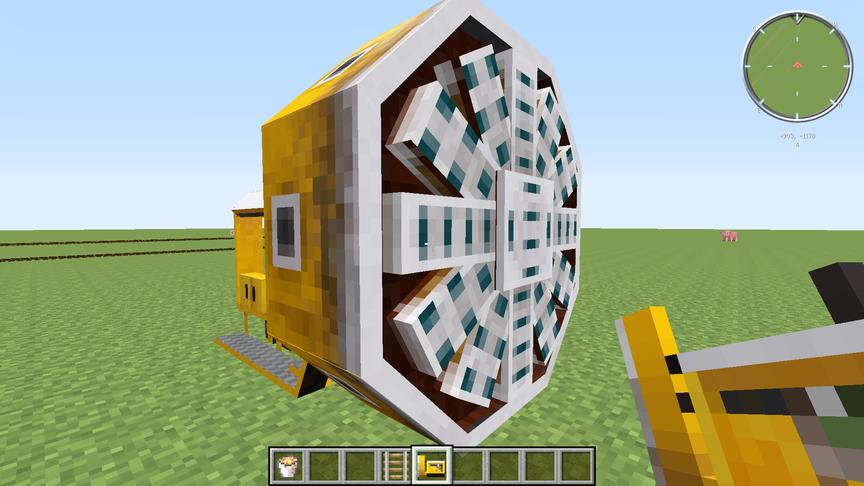 我的世界：隧道构建机的操作方法（火车工业知识点5）