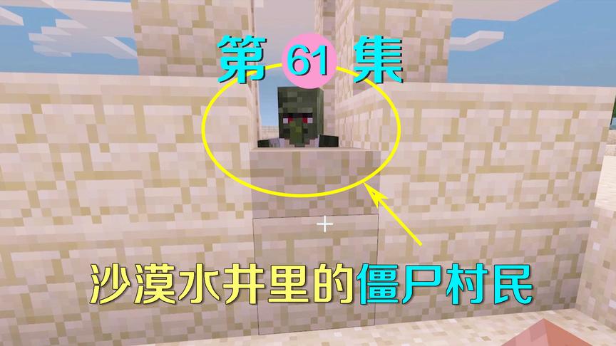 我的世界61：沙漠水井里刷新了一个僵尸村民？井下是否有其他秘密