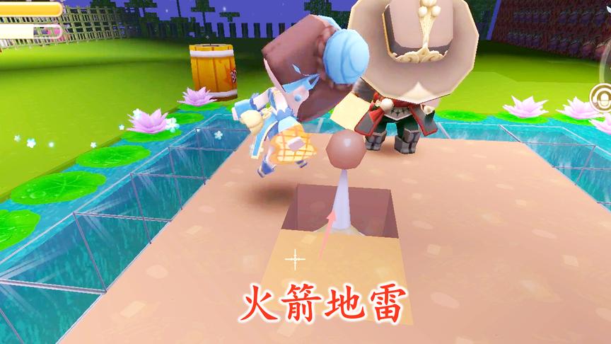 迷你世界联机174：兔八哥和猪小妹当起了熊孩子，做火箭地雷炸我