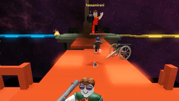 波波仔解说 roblox 红黄蓝绿：黄阵营的人抱着炸弹就来同归于尽！