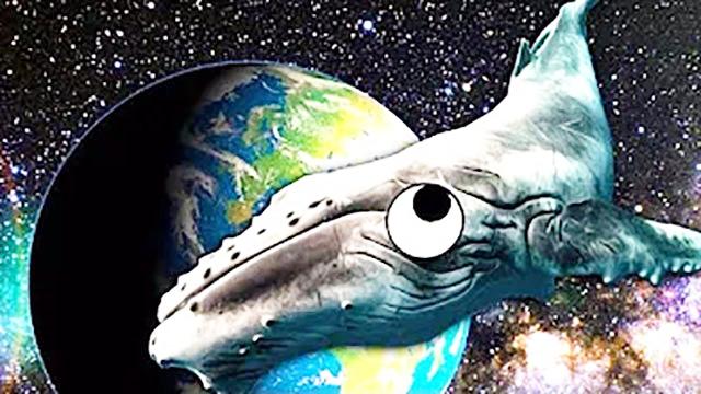 滑稽渔夫：池塘钓鱼上钩的却是能飞天的鲸鱼