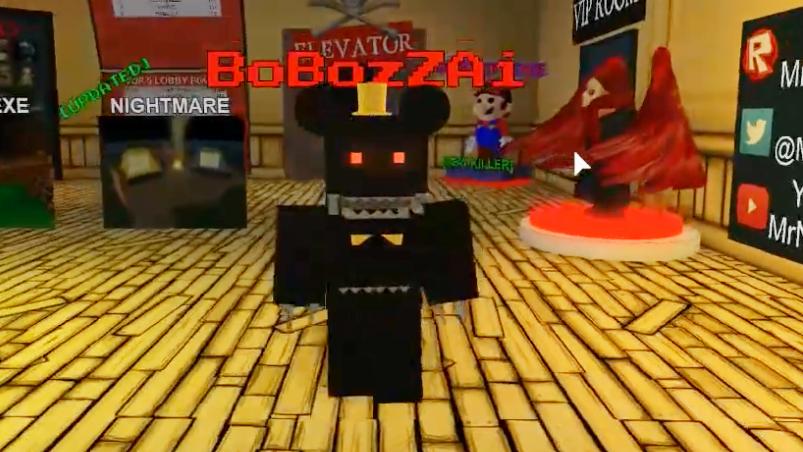 波波仔解说 roblox 可怕的电梯：这次变成“午夜熊”去吓NPC！