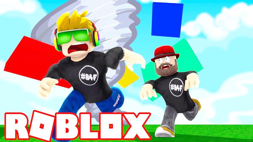 小飞象解说 Roblox自然灾害模拟器 龙卷风把我头发吹飞了？