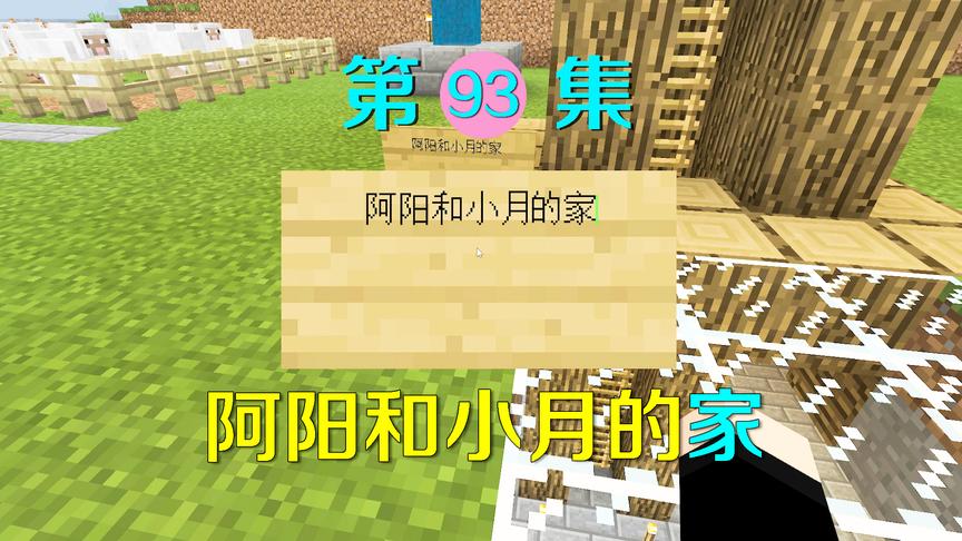 我的世界93：乔迁之喜！阿阳和小月的新家终于盖好了
