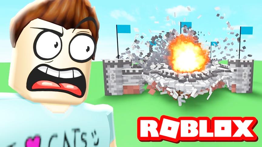 小飞象解说 Roblox破坏模拟器 拆迁大队登场！瞬间夷为平地！